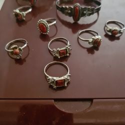 Louie Rafael Jewelry Set Coral Stones