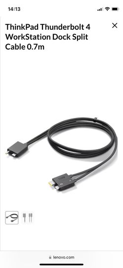 ThinkPad Thunderbolt 4 WorkStation Dock Split Cable 0.7m
