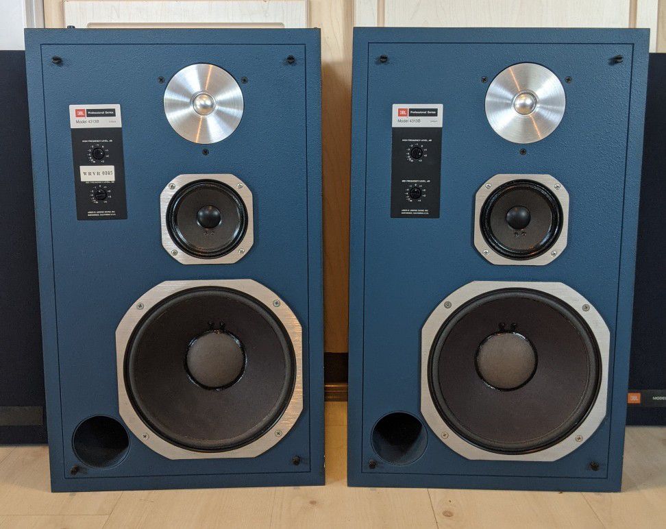 Vintage JBL 4313B Professional Studio Monitor Speakers 