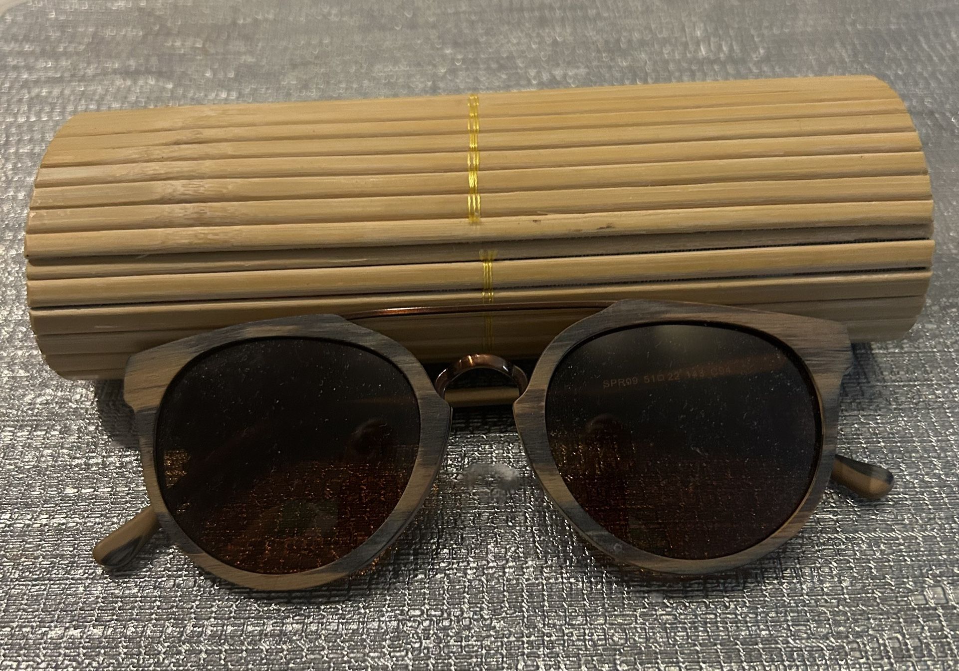 Vintage Bamboo Sunglasses Very Stylish Very RARE