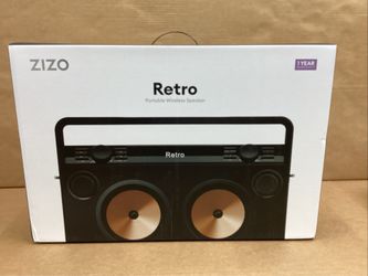 ZIZO Portable Wireless Speakers Bluetooth Retro Brand New Sealed