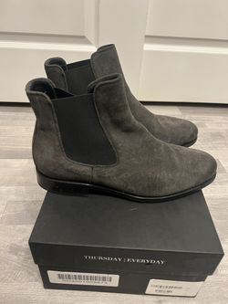 Men Leather Chelsea Boots 8.5