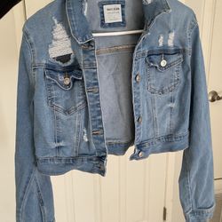 cropped jean jacket 