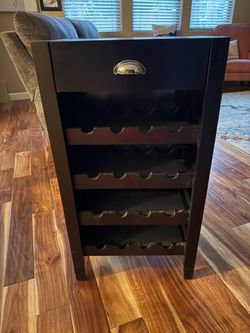 Wine bottle table