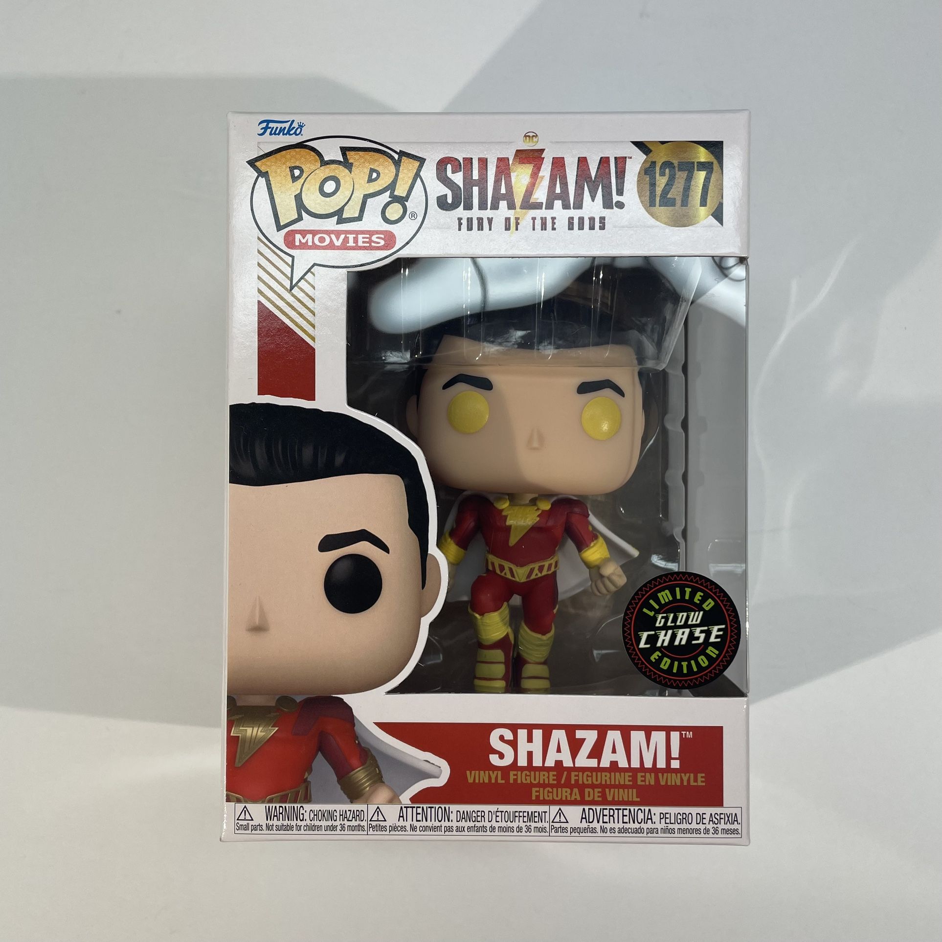 Funko Pop Movies Shazam! #1277 Limited Edition Glow Chase NIB In Hand