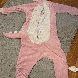Pink and White Unicorn PJ ADULT large