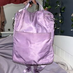 Solid Purple Mini Backpack 