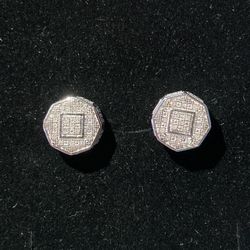  1/10 CTW DIAMOND 925 STERLING SILVER EARRING