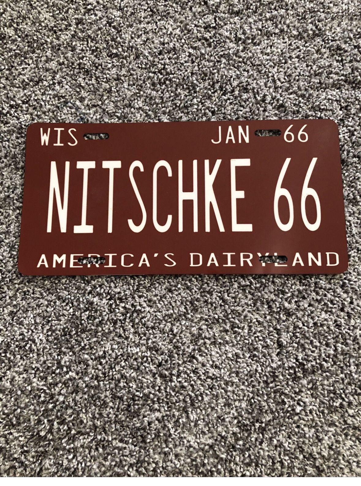 Ray Nitschke Green Bay Packers Wisconsin License Plate