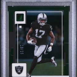 2022 PANINI CLEARLY LAS VEGAS RAIDERS DEVANTE ADAMS GREEN #/25 PSA 9 🔥💥🔥