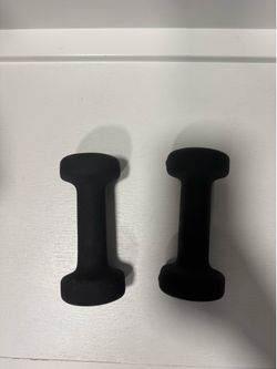 Black Neoprene Dumbbells Pair