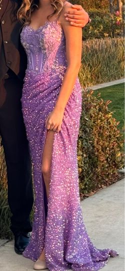 Size SMALL purple formal prom dress
