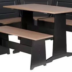 Table and Bench brown/black - NEW never built