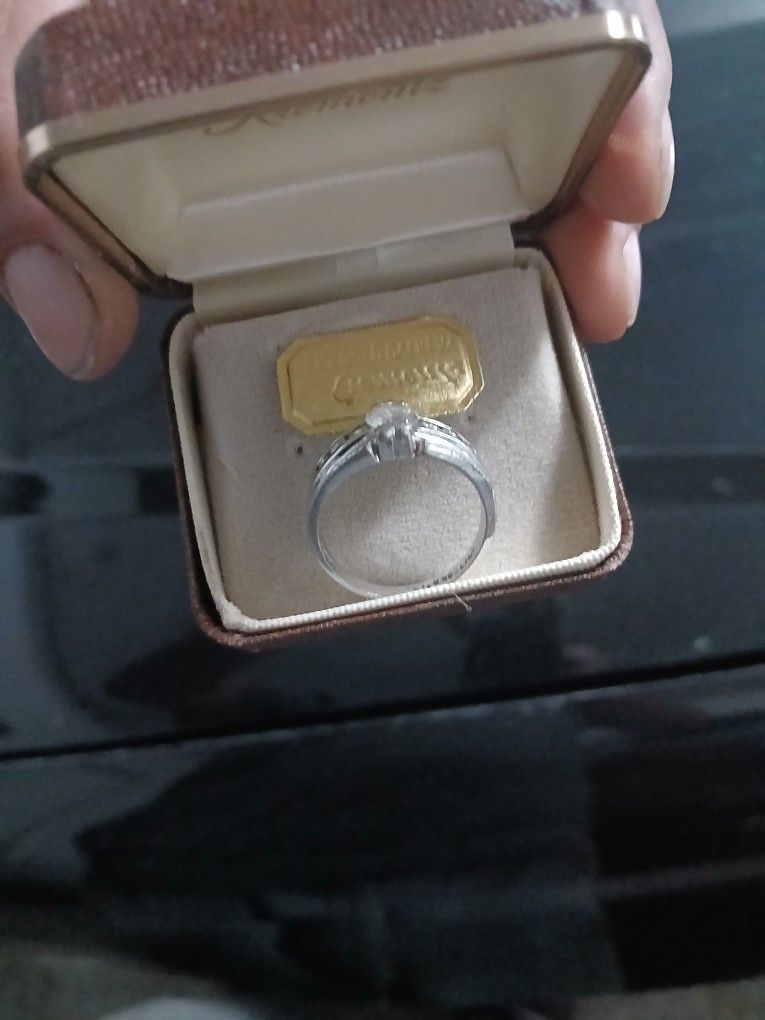 Lab Diamond White Gold Ring