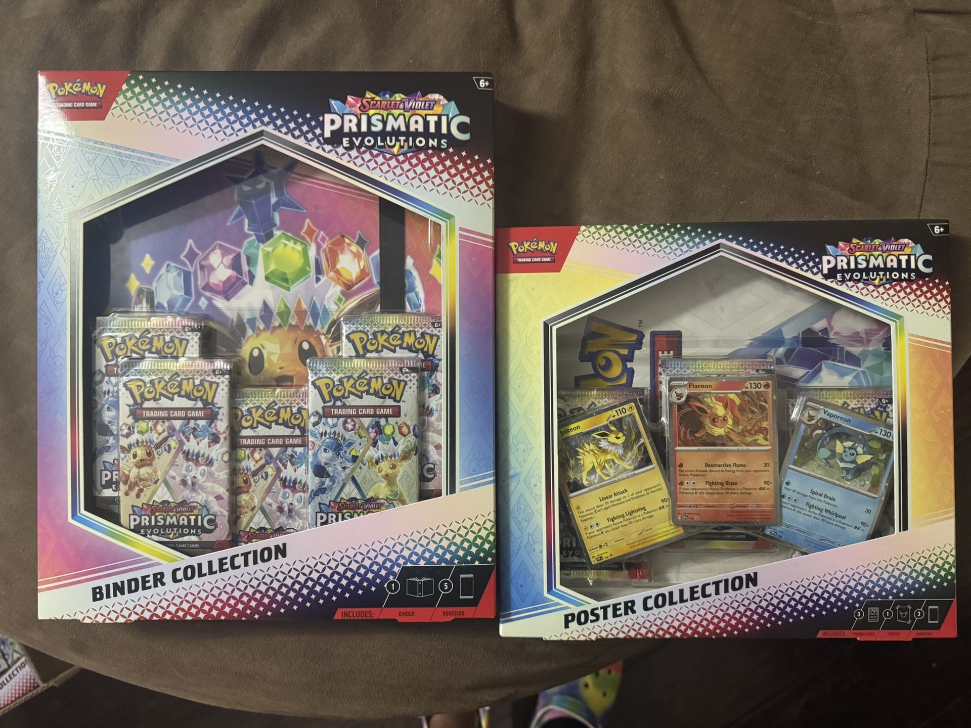 Pokemon Prismatic Evolutions Binder/poster Collection