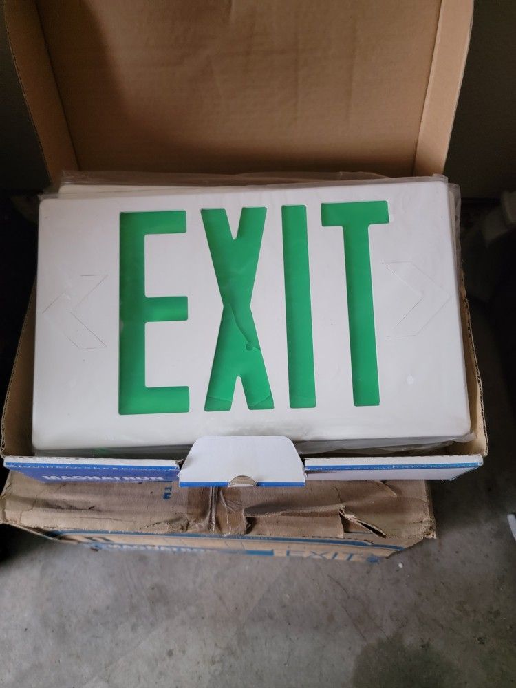7 Brand New LED Exit Signs For Sale