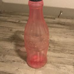 Light Pink Coke Bottle Piggy Bank