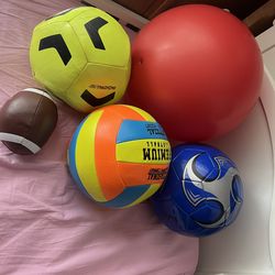 Football / soccer balls all for $10