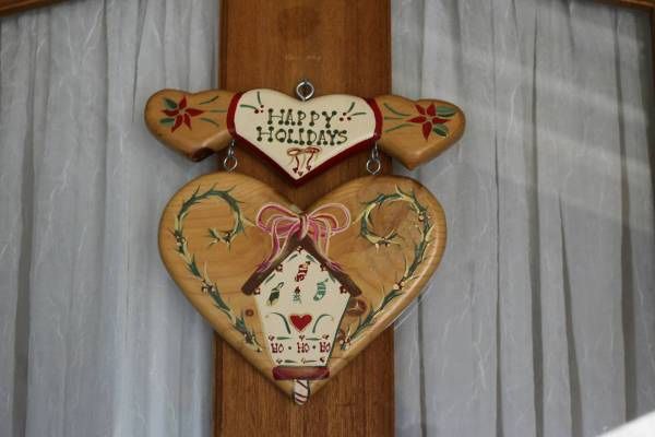 Holiday Decoration - Hanging on Wall or Entry Door - "Happy Holidays"