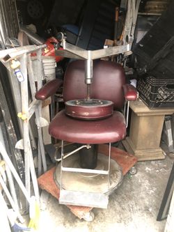 Pedicure/hairdressers  chair and stool