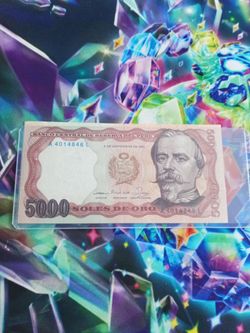1981 soles de oro Bank note