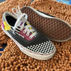 Vans Size 1.5 Vans Sneakers Era Juxtapoze Pack Black/Multi Color