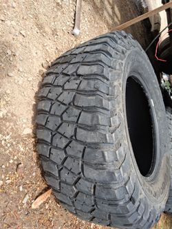 Four 35 x 12.50 x 18 LT BF Goodrich mud Tires