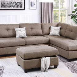 Sectional Sofa With Ottoman In Offer 🔥🔥🔥