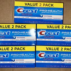 5X Crest Pro-Health Whitening Gel Toothpaste, 4.6 oz, Pack of 2