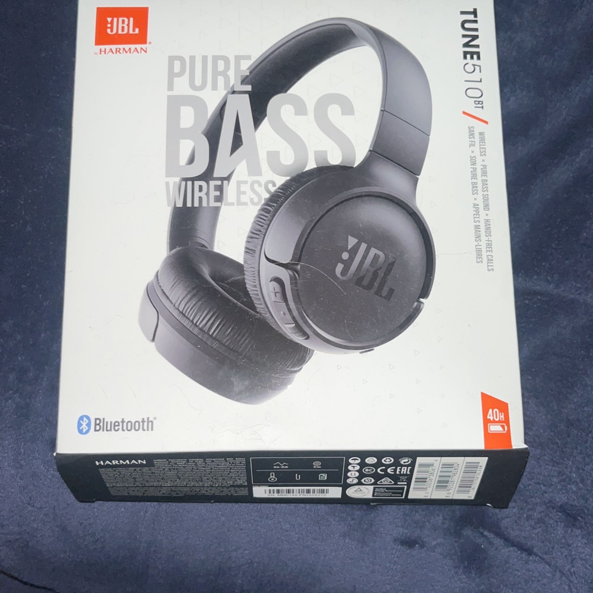 Pure bass wireless JBL bluetooth headphones