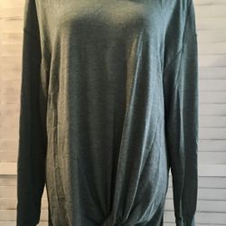 Green Turtleneck Top, Large 