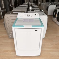 Brand-New Samsung - 7.2 Cu. Ft. Gas Dryer with Sensor Dry - White Model: DVG45T3200W