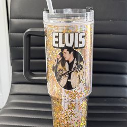 Tumbler Cup Elvis 40oz Acryl Glitter (NEW)