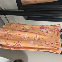 Peach Orange Skirt 
