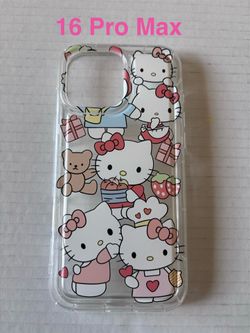 16 Pro Max Cases Hello Kitty and Friends Transparent PhoneCases NEW