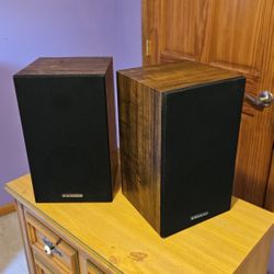 Vintage Sanyo ST-100 Bookshelf Speakers (Pair) – Classic Retro Home Audio