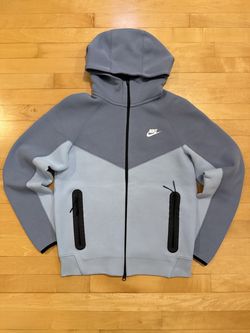 Nike light blue tech fleece zipup hoodie