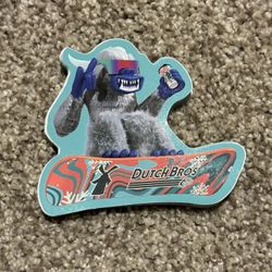 Dutch Bros “Snowboarding Yeti” Sticker