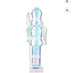 Light-Up Prismatic Nutcracker Indoor/Outdoor Christmas Decoration, Iridescent, 6', by Holiday Time