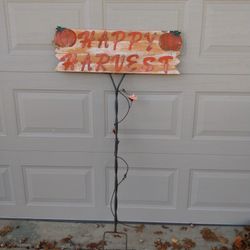 Happy Harvest Yard Sign 5ft