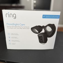 Ring Flood Light Camera Black
