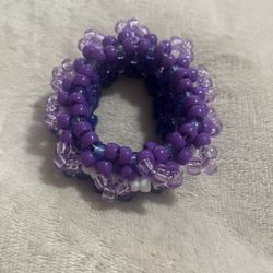 purple and blue rotater cuff kandi bracelet 
