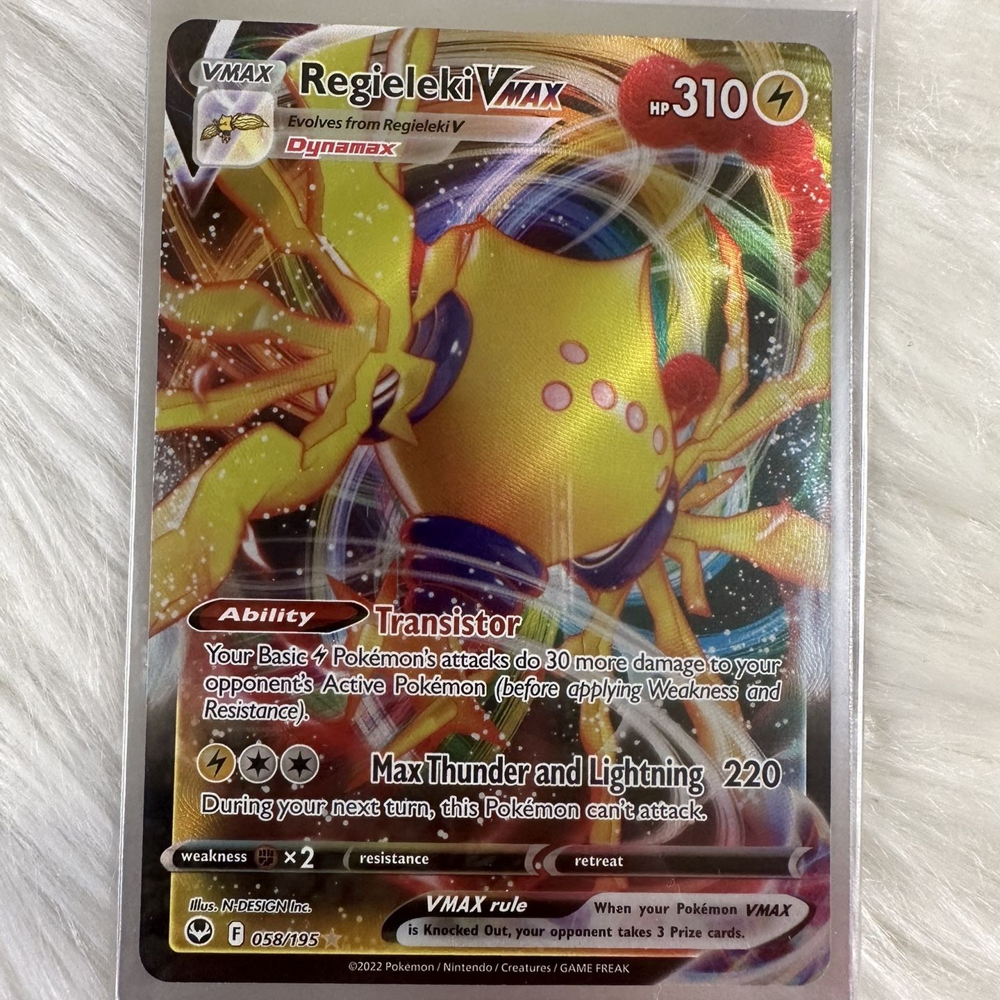 Pokemon Regieleki VMAX 058/195 Silver Tempest Ultra Rare for Sale in Palm  Harbor, FL - OfferUp