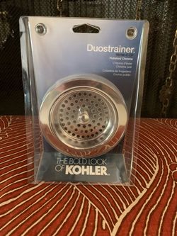 New Kohler Duostrainer Kitchen Sink Strainer - Polished Chrome (R8799-C-CP)