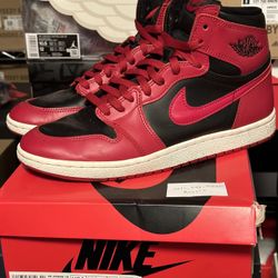 2020 NIKE AIR JORDAN 1 RETRO HIGH 85 “Varsity Red” Sz9.5