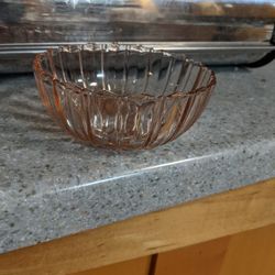 Vintage  Depression Glass  Probably ,4" Across