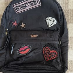 Victoria Secret Back Pack Polyester With Patches