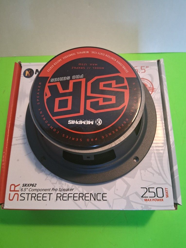 MEMPHIS ( 1 ) 6.5 INCH HIGH EFFICIENCY MID RANGE 250 WATTS MAX POWER CAR SPEAKER ( BRAND NEW PRICE IS LOWEST INSTALL NOT AVAILABLE  )