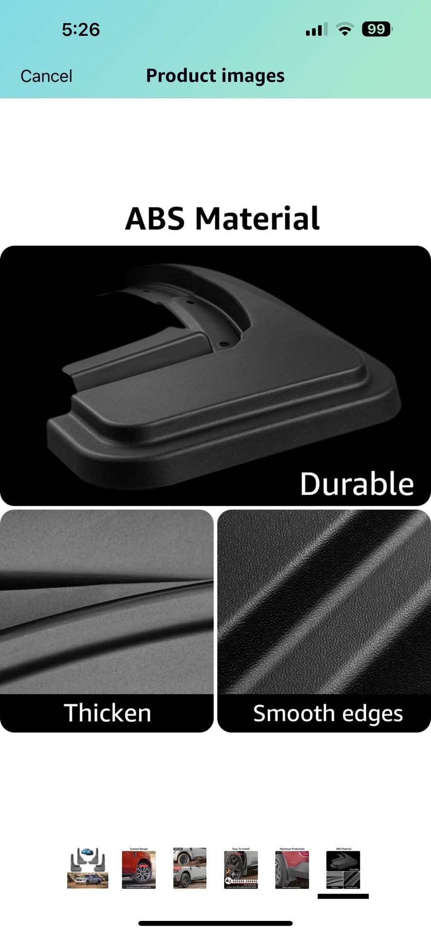 Mud Flaps for 2022 2023 2024 Ford Maverick Accessories, All Weather Guard Mud Guards Splash Front & Rear 4pc Set