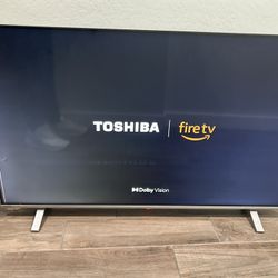 Toshiba 55 Inch With Dolby Slight Blemish  And Line In Screen 